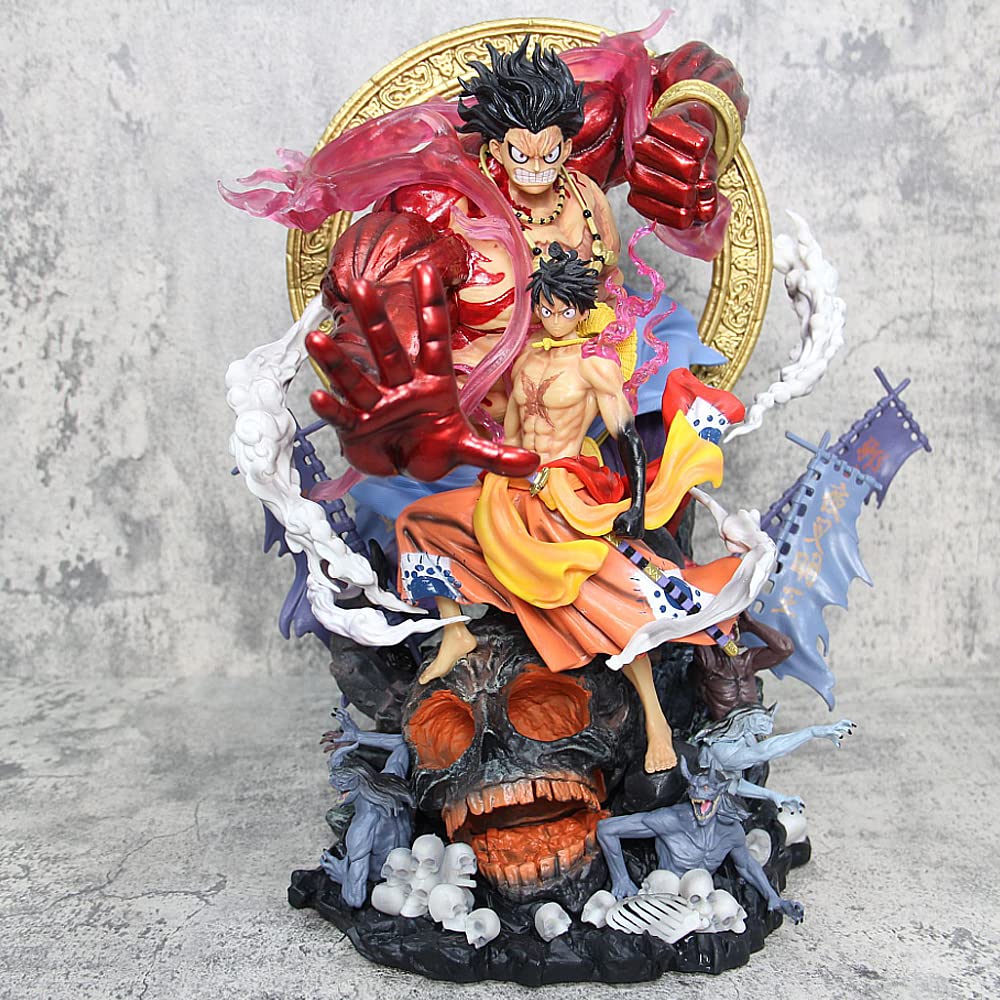 Luffy Figure, Monkey D Luffy Action Figure Anime Statue Decoration Model Gift Toy 16.6 Inch - Large