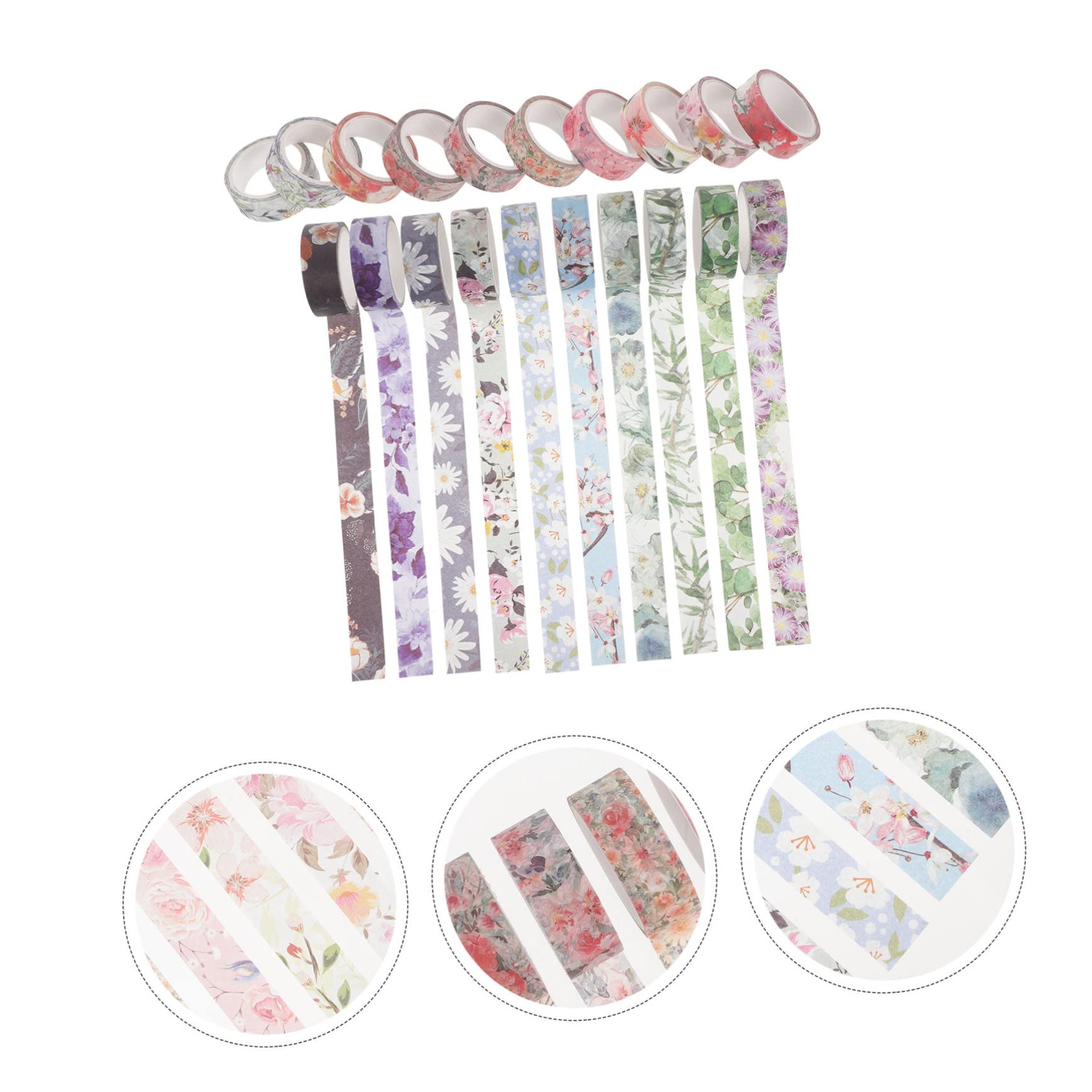 NUOBESTY 60rollen Washi Tape Set Dekorative Klebebänder Für Scrapbooking Handwerk Journale Karten Und Geschenkverpackungen Japanisches Verschiedene Designs