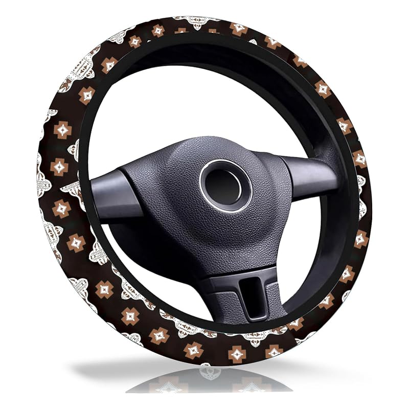 Capa para Volante Automotivo em Neoprene Ldntly Estilo Southwestern Aztec 38,1 cm