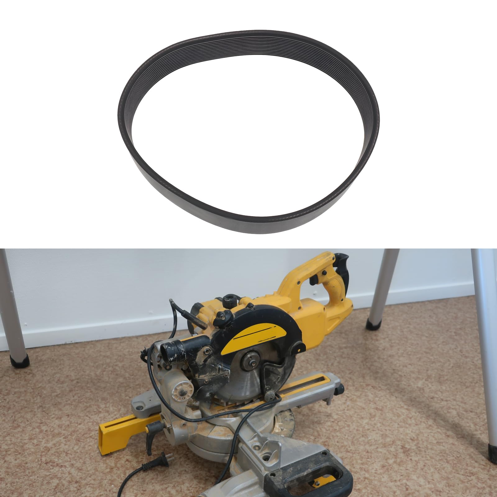 Correa para Sierra Ingletadora 869150-00 14PH262 Compatible con Dewalt DW770 DW771 DW777