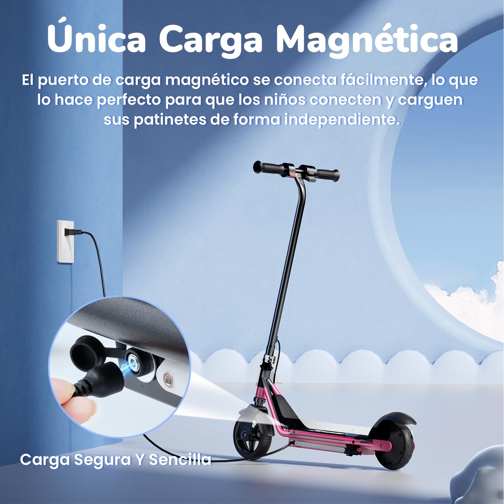 iScooter IK3MAX/IK3 Monopattino Elettrico Bambini 6,5" Pieghevole,Per 8-15 Anni,Velocità 8/13/19 km/h,Autonomia 13km,Schermo LED,Bluetooth,Clacson,Manubrio Regolabile