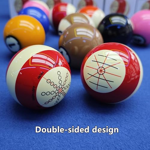 Miniatura 5 de Bola de billar con guante y guía de billar  Pelotas de piscina de entrenamiento de 2-14 pulgadas y accesorios para práctica, juego de billar