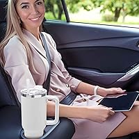 Vista 3 de Tapas de repuesto compatibles con vaso Stanley de 40 onzas, tapa a prueba de fugas para Stanley Cup de 40 onzas, cubiertas a prueba de derrames