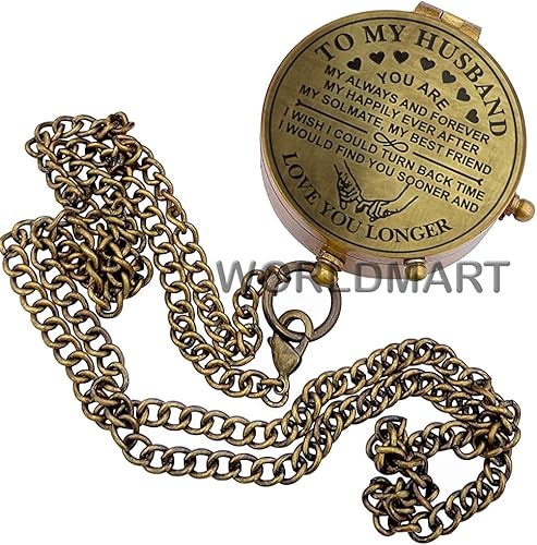 Miniatura 2 de Brújula, regalo para marido, aniversario, regalo de boda para él, regalo de novio a larga distancia, regalo de prometido I Miss You Regalo de