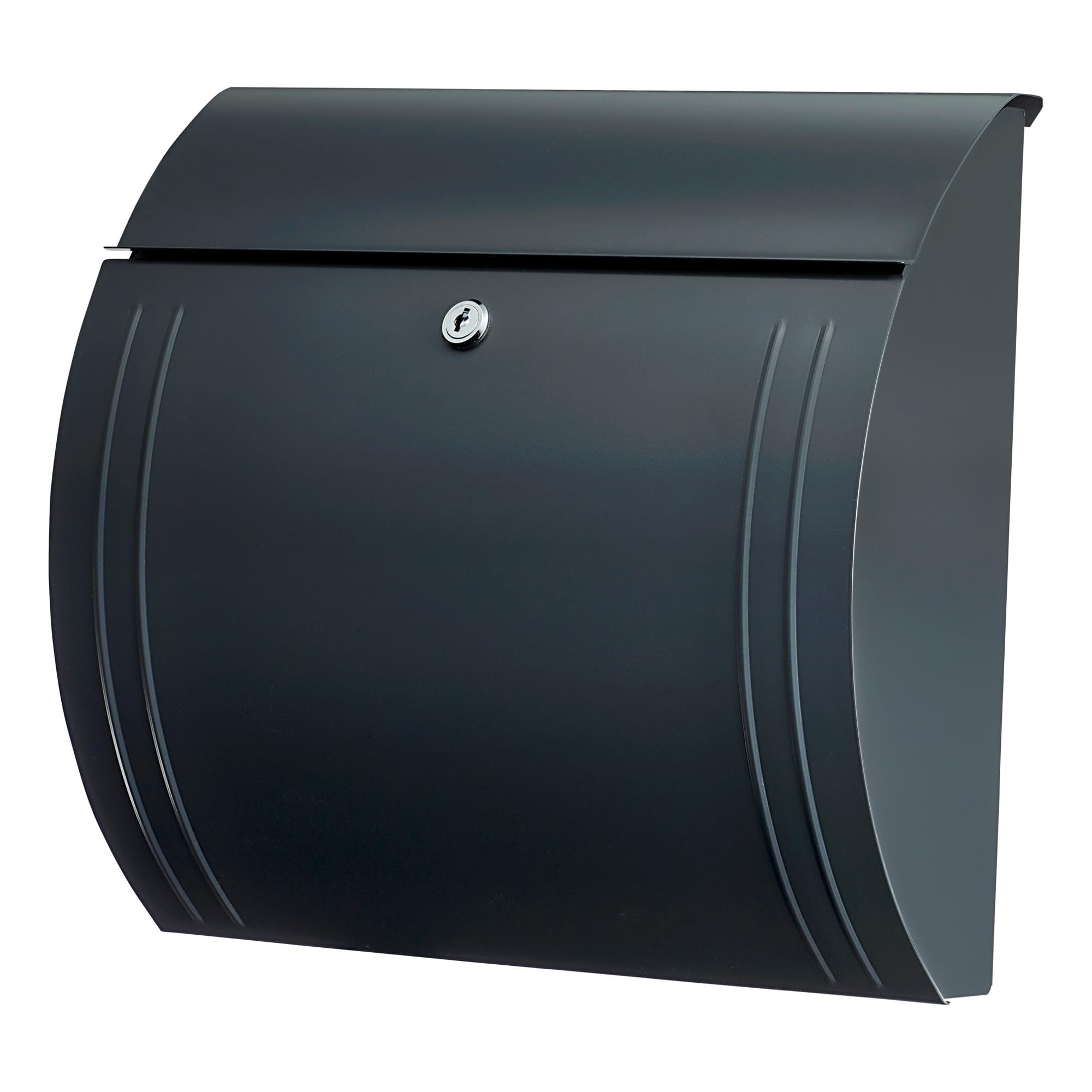 Milano Wall Mounted Galvanised Steel Lockable Weatherproof Post Box
