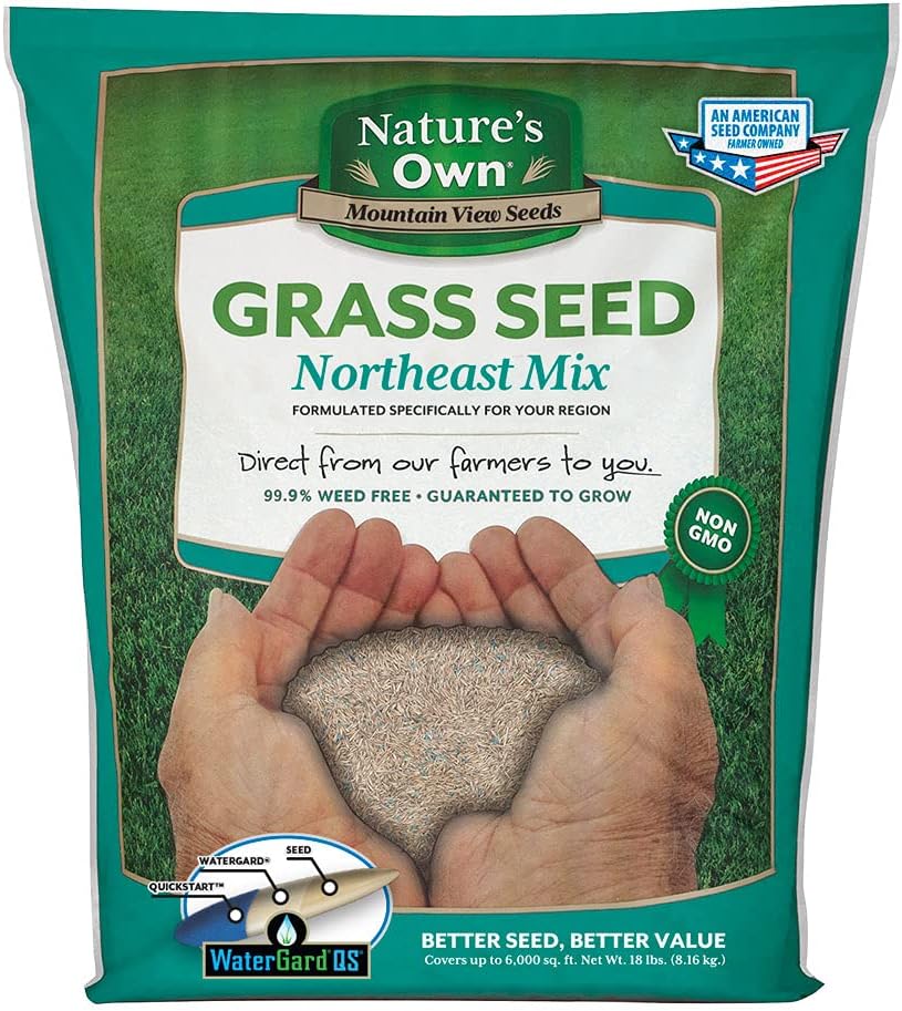 Mountain View Seeds 106460 Northeast Mix Grass Seed, 18-Pound
