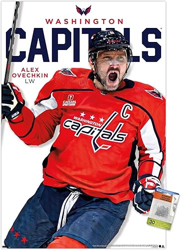 Miniatura 7 de Trends International NHL Washington Capitals - Póster de pared de la serie 23 de Alexander Ovechkin, 14.72 x 22.37 pulgadas, paquete de póster