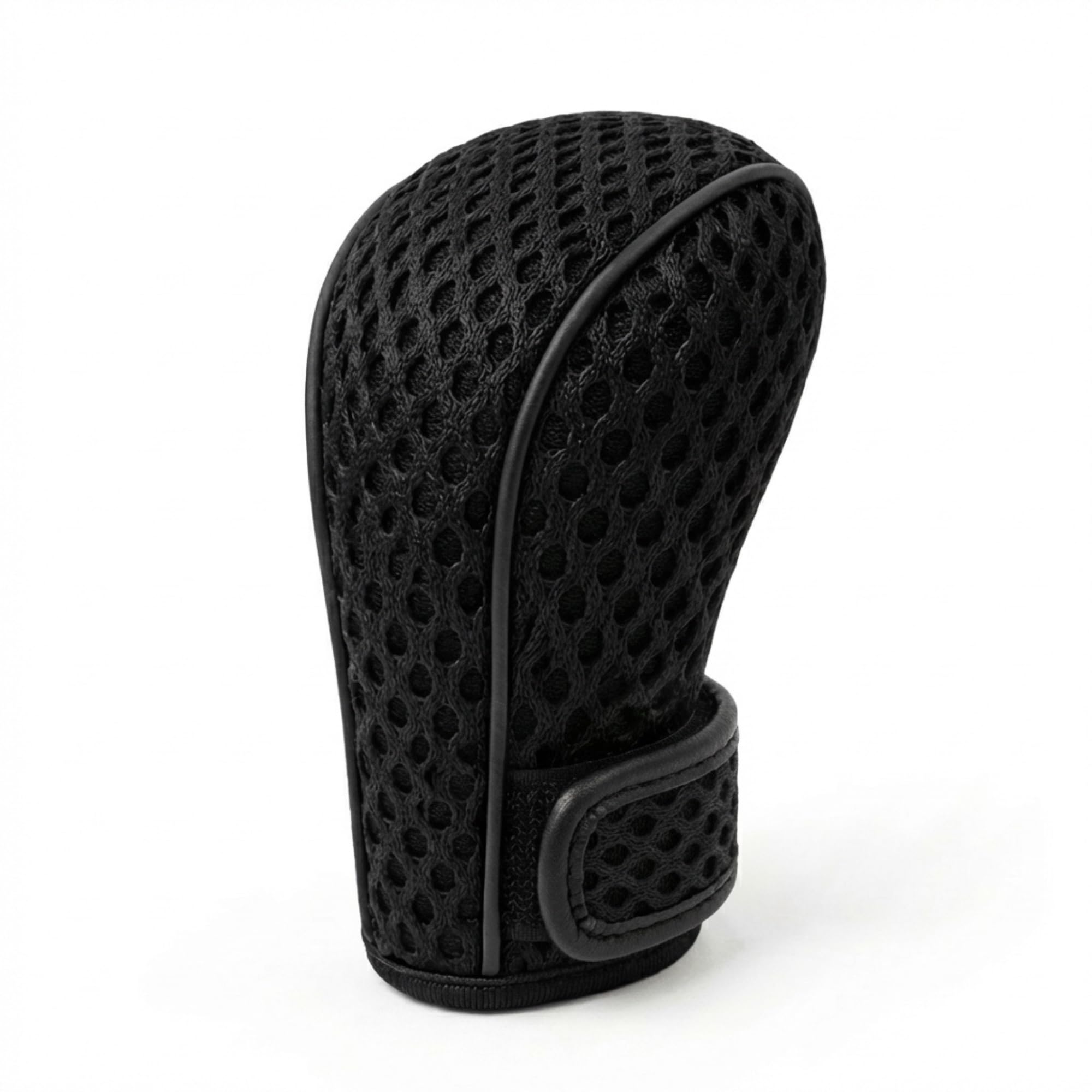 SARTE Gear Shift Knob Cover Anti-Slip, Breathable Cotton mesh Anti-Scratch Shift Handle Protector Premium Gear Knob Cover for All Cars Universal fit (Black)