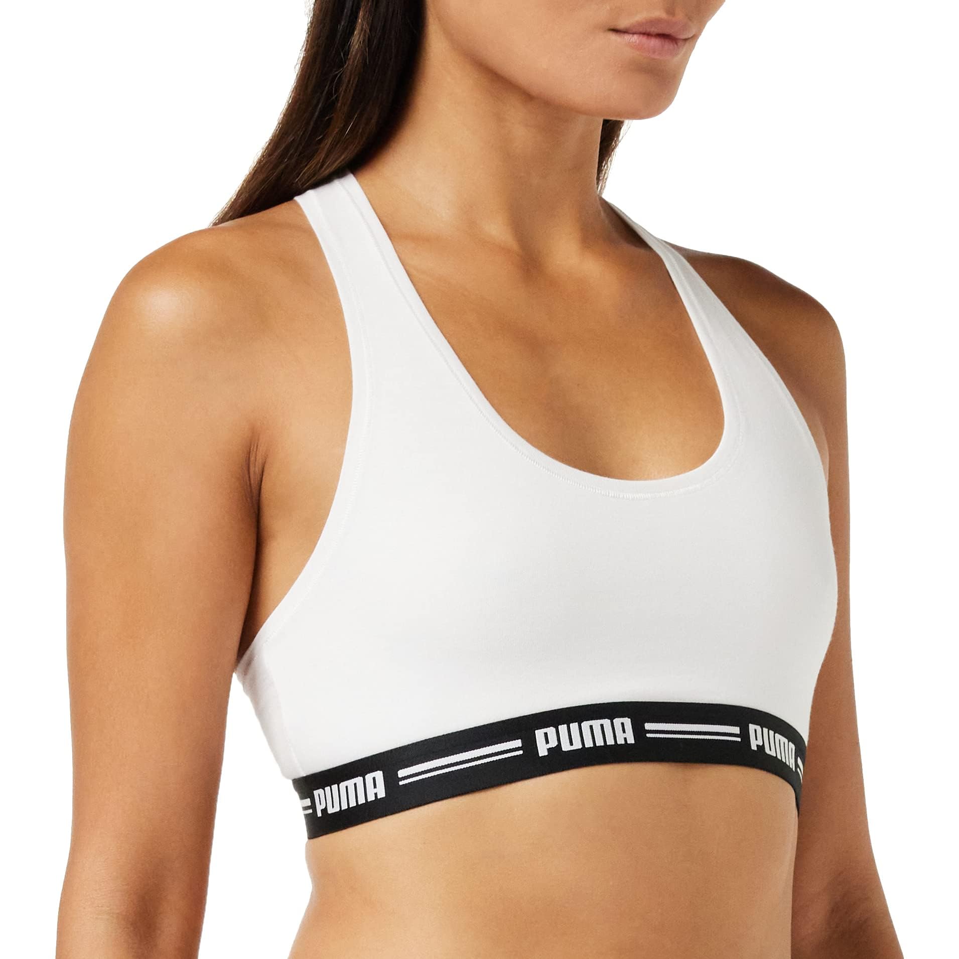PUMA - Women's Bras - Racer Back Top (1-Pack) - White - XL