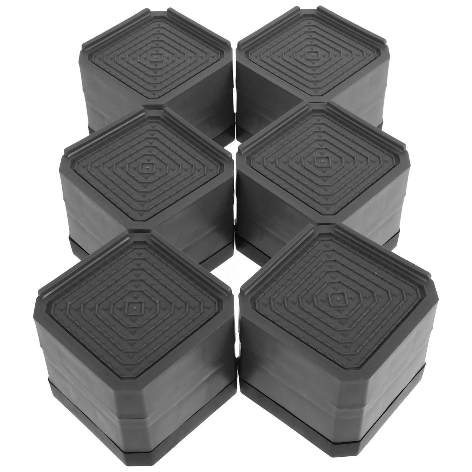 COHEALI 6 Piezas Almohadillas de Plástico Antideslizantes para Patas de Lavadora y Secadora Absorción de Impactos para Muebles y Electrodomésticos Hogar
