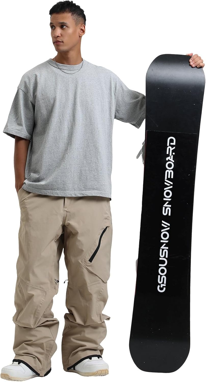 GSOU SNOW Mens Ski Pants Women Snowboard Pant Waterproof Windproof Warm Insulated Outdoor Snow Winter Sports - Image 2