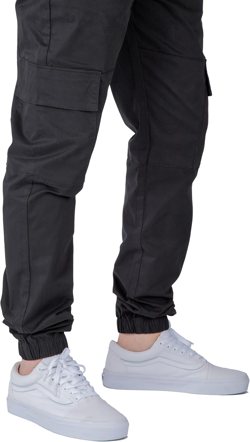 ITALYMORN Khaki Cargo Joggers for Men Elastic Ankle and Waist Casual Chino Hiking Pants Summer - Image 5