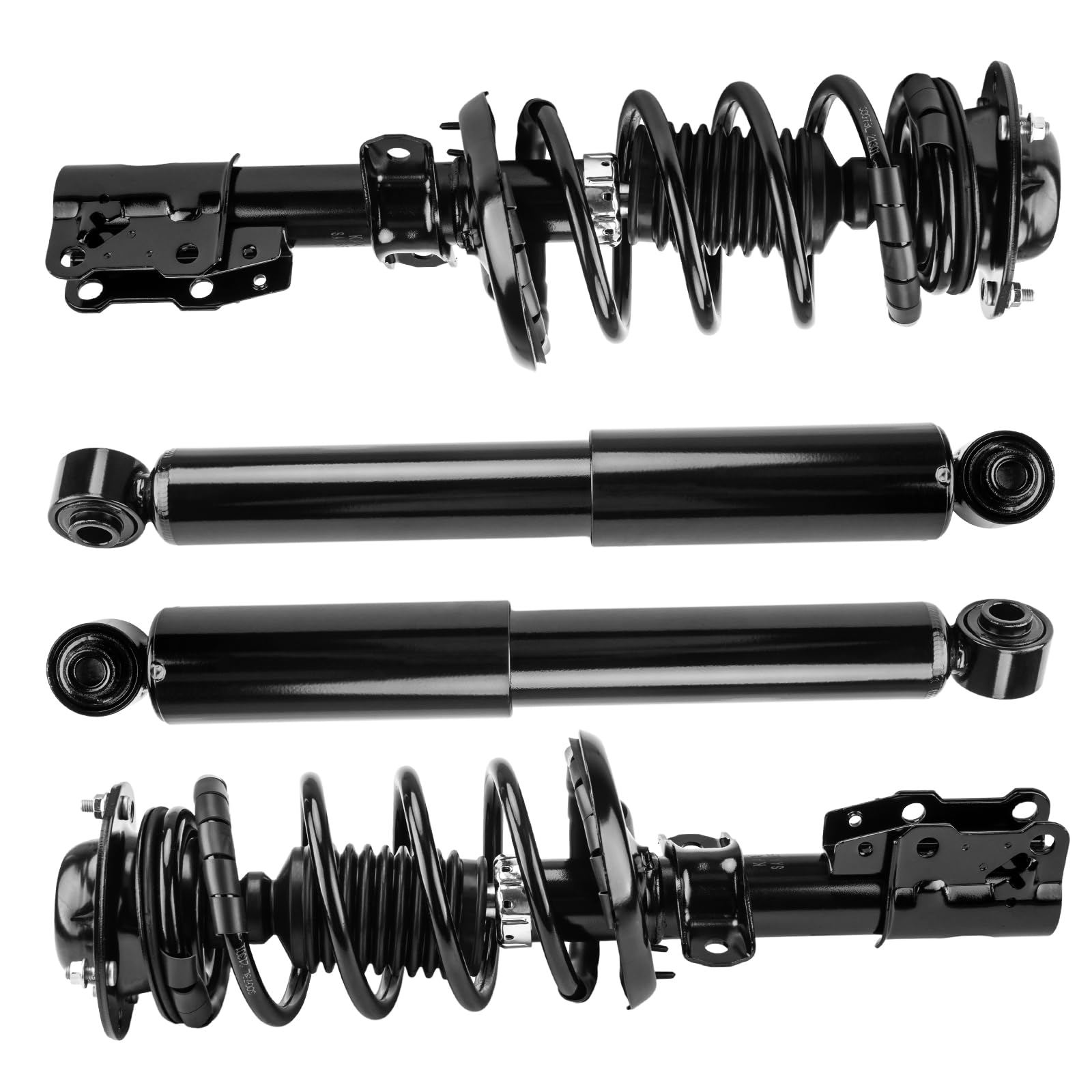 PHILTOP Front Rear Struts Fit for Cobalt 2005 2006 2007 2008 2009 2010, HHR 2006 2007 2008 2009 2010 2011, G5 2007 2008 2009, Pursuit 2005 2006, 172179L 172179R 5779/33183 * 2 Struts Set of 4 SAA185