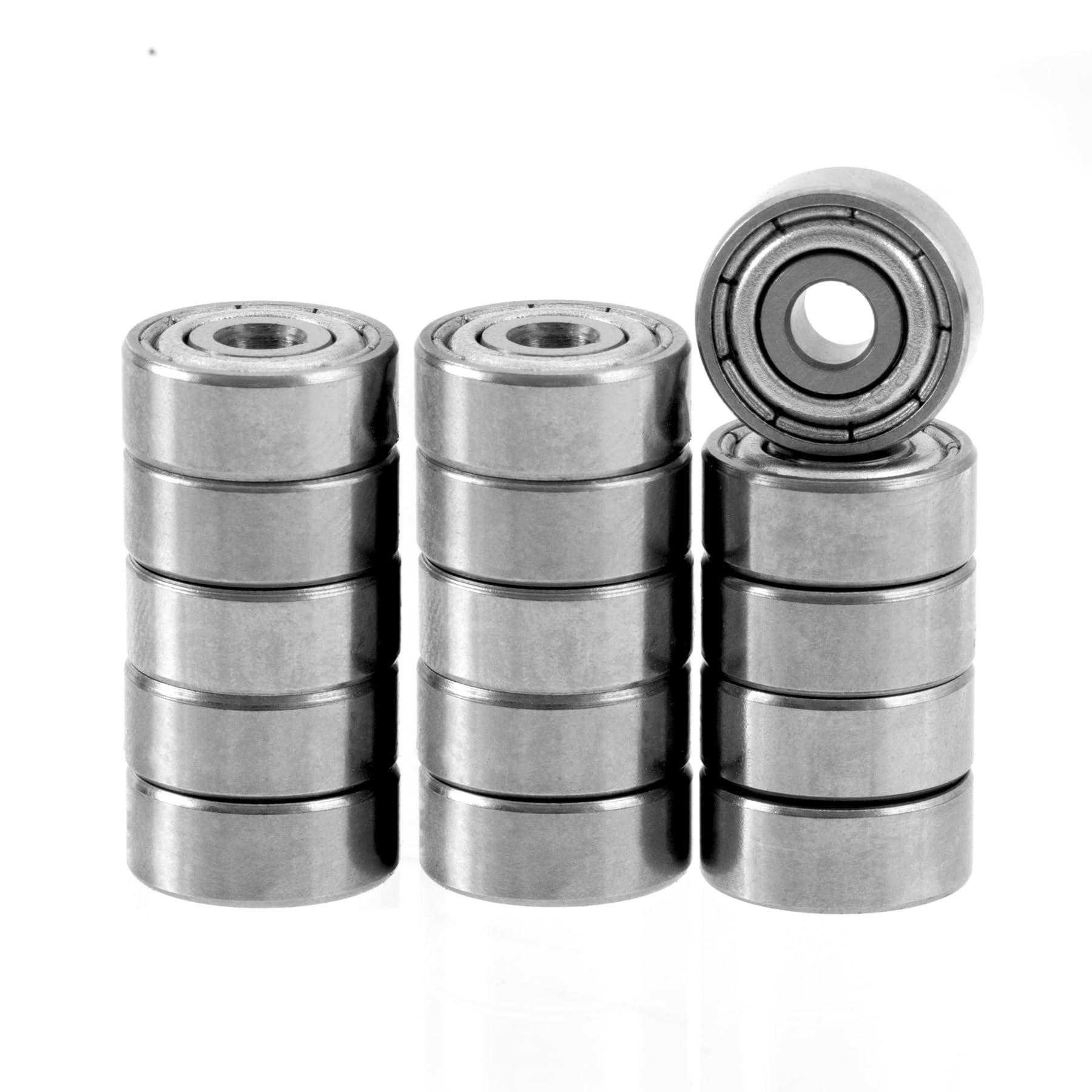 XiKe (15 Pack) 623ZZ Double Sealed Deep Groove Ball Bearings