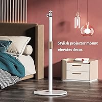 Vista 3 de Pico - Soporte para proyector con base de metal estable, extensión flexible y ajuste de ángulo, gestión de cables, interfaz de 1/4 de pulgada, ideal