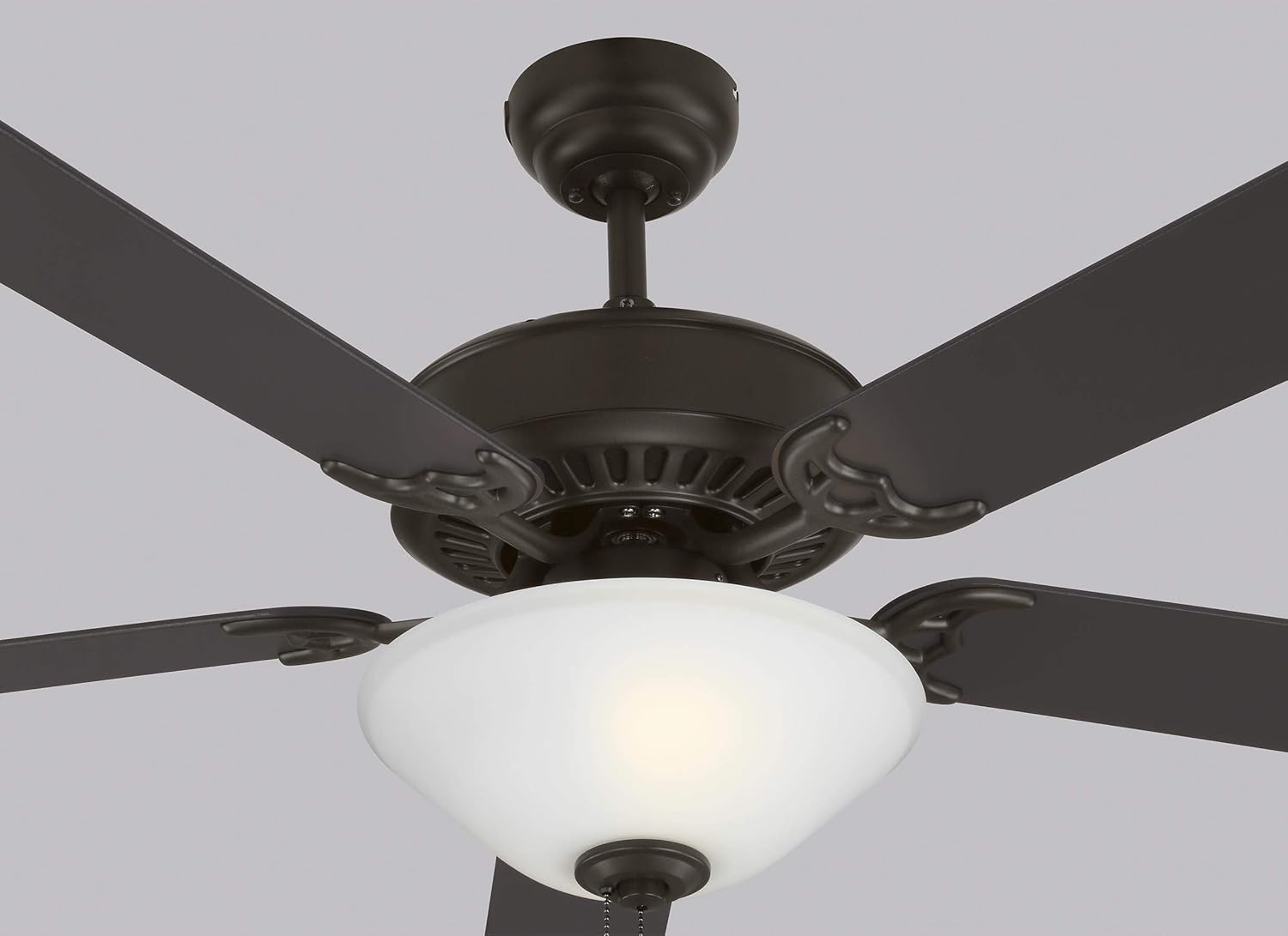 Uр Tо 40% оƒƒ Monte Carlo 5HV52BZD Haven 52 Ceiling Fan with LED Light and Pull Chain, 5 MDF Blades, Bronze - Bowl Light
