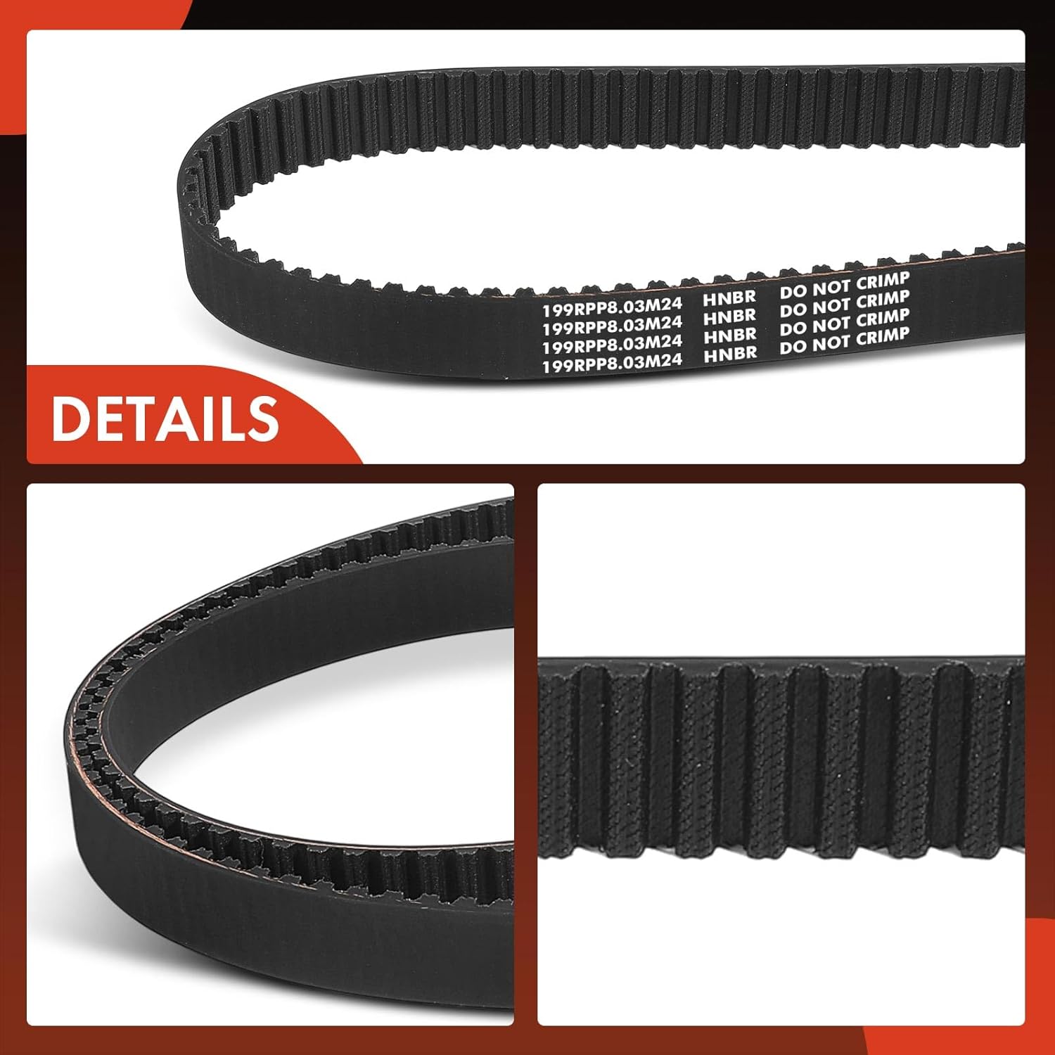 A-Premium Engine Timing Belt Compatible with Chevrolet Cruze 2014-2015 2.0L