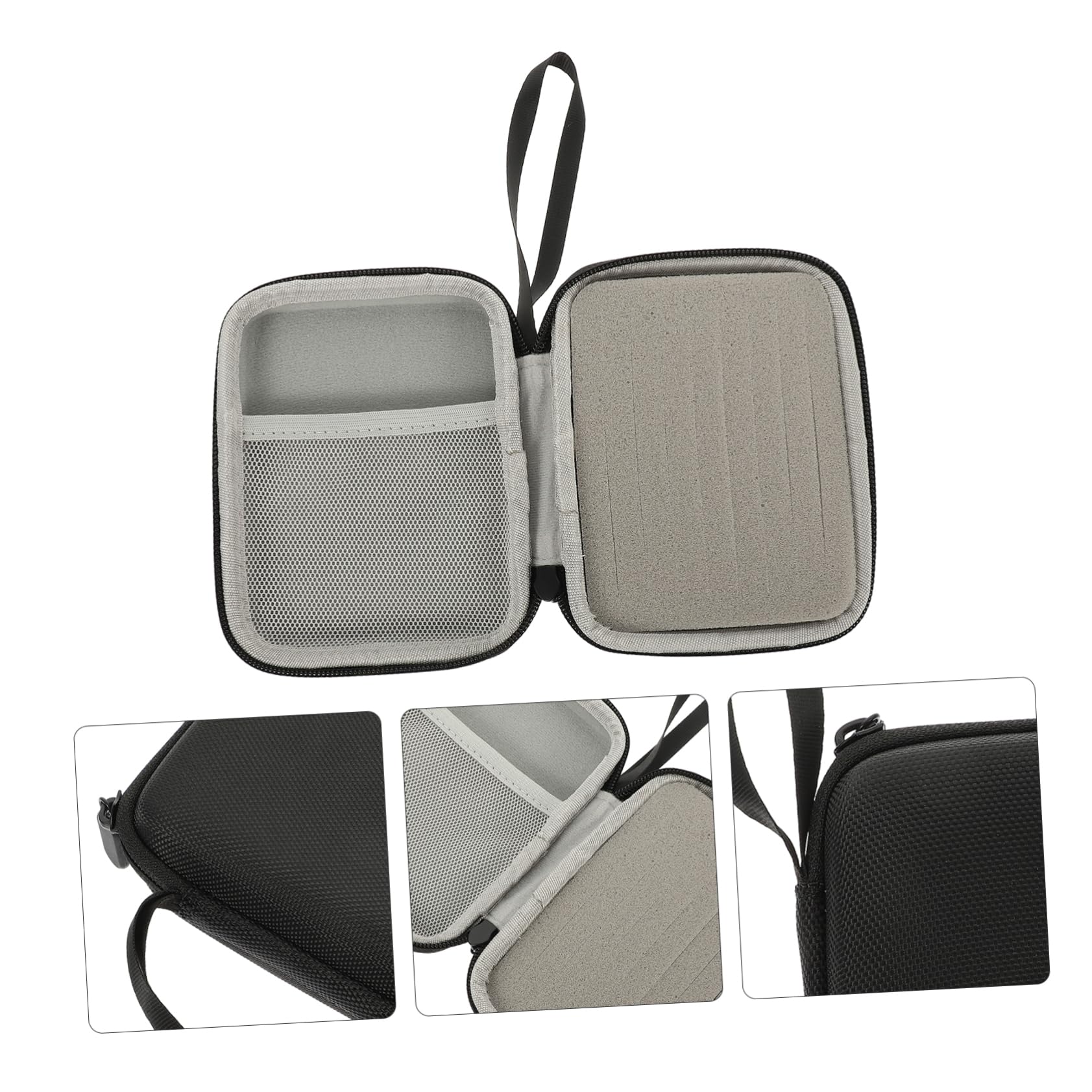 MUELODSIC Guitar Pick Bag Guitar Accessories Pick Holder Plectrum Container Guitar Picks Guitar Pick Carrying Case Guitar Pick Storage Organizer Guitar Pick Case Guitar Supplies Nylon Black