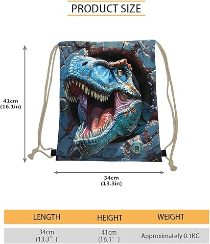 Miniatura 5 de AFPANQZ Mochila con cordón de diseño de animales geniales, mochila casual para viajes, deportes, bolsa de cincha para hombres, mujeres, niños y