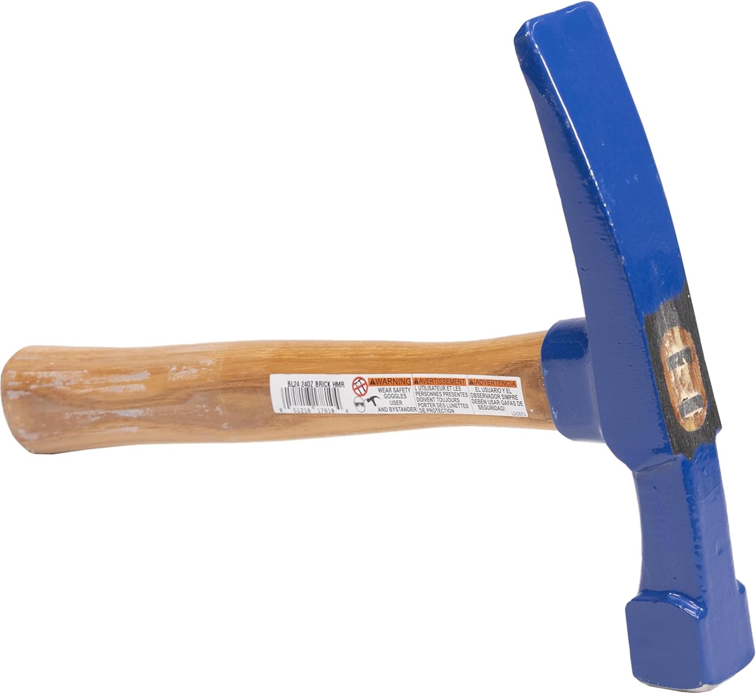 VAUGHAN Brick Layers Hammer, 24 oz Steel Masonry Hammer, Made In The USA, BL24, VN17810