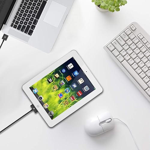 Miniatura 6 de JETech Cable de sincronización y carga USB compatible con iPhone 44s, iPhone 3G3GS, iPad 123, iPod, 3.3 pies (negro)