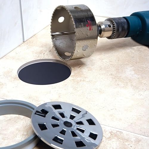 Miniatura 143 de Starrett Sierra de agujero de grano de diamante, ideal para perforar agujeros de diámetro pequeño, diámetro de 4-1/8 pulgadas, profundidad de corte