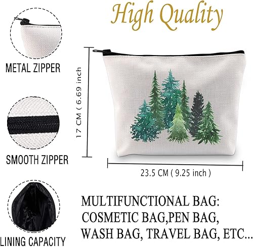 Miniatura 2 de JXGZSO Regalos de senderismo para su árbol del bosque, regalo para amantes de la naturaleza, viajes, senderismo bolsa con cremallera, Árboles