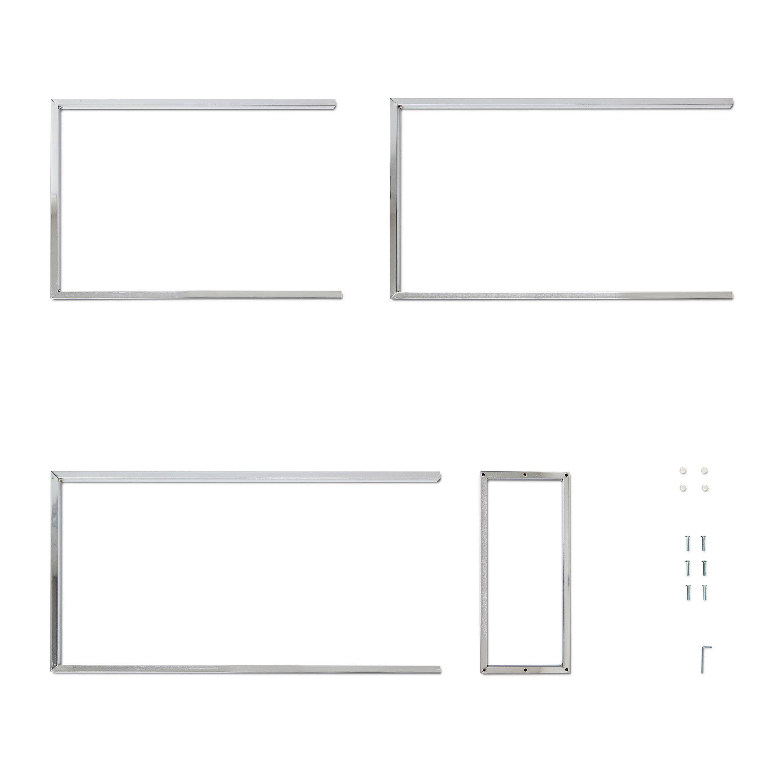 Relaxdays Toallero de Pie Acero Inoxidable, 82,5 x 46 x 21 cm, Metal Cromado, 3 Barras, Portatoallas Baño, Plateado
