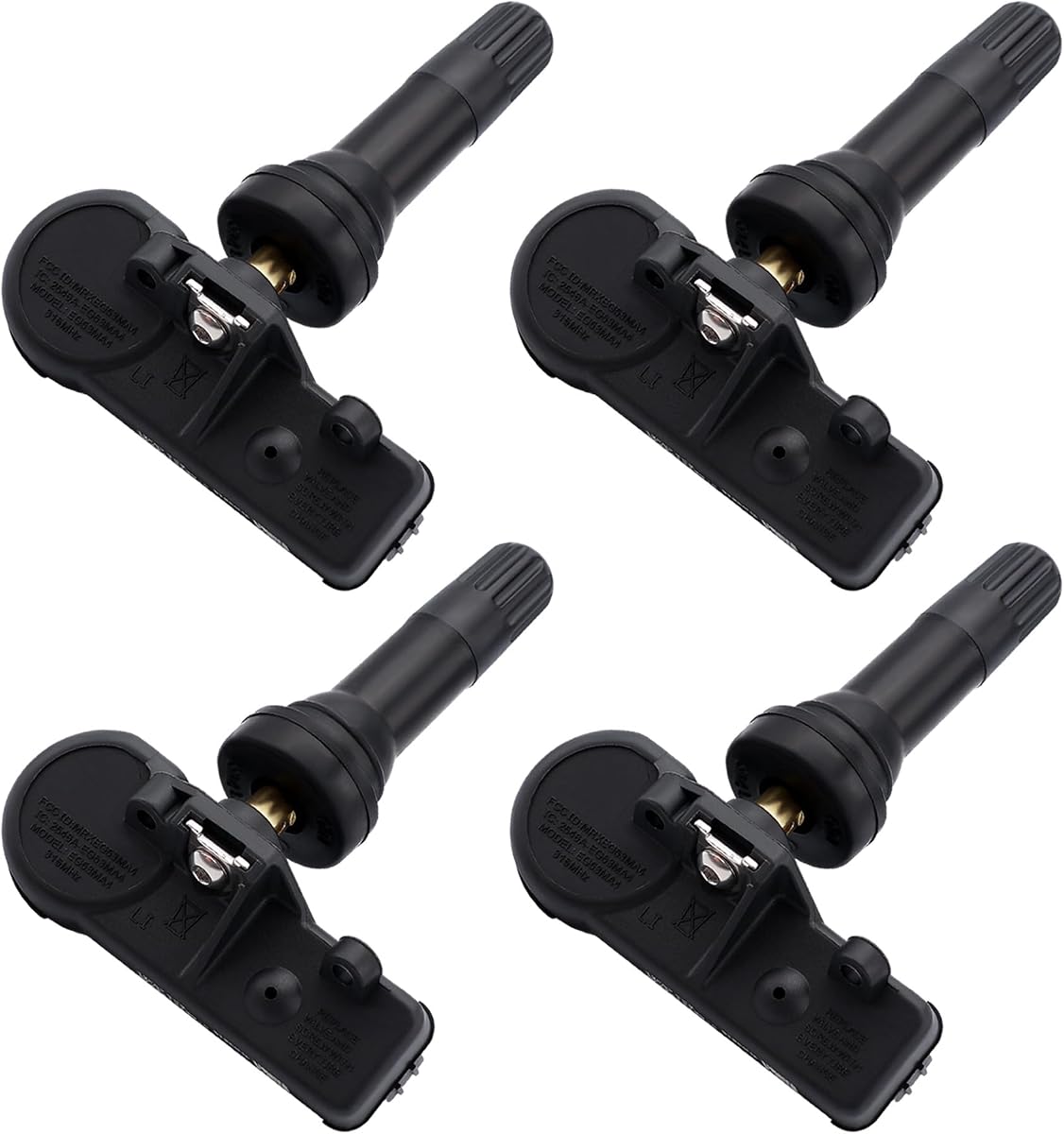TPMS Tire Pressure Sensors 315MHz TPMS Sensor Fit for Ford 2006-2008 F-150 Fusion Escape Lincoln 2007-2010 MKZ Town Car Replaces # 6F2Z1A189A 6F2A1A176AE 6F2T1A150AE 7L1Z1A189A（4PCS）