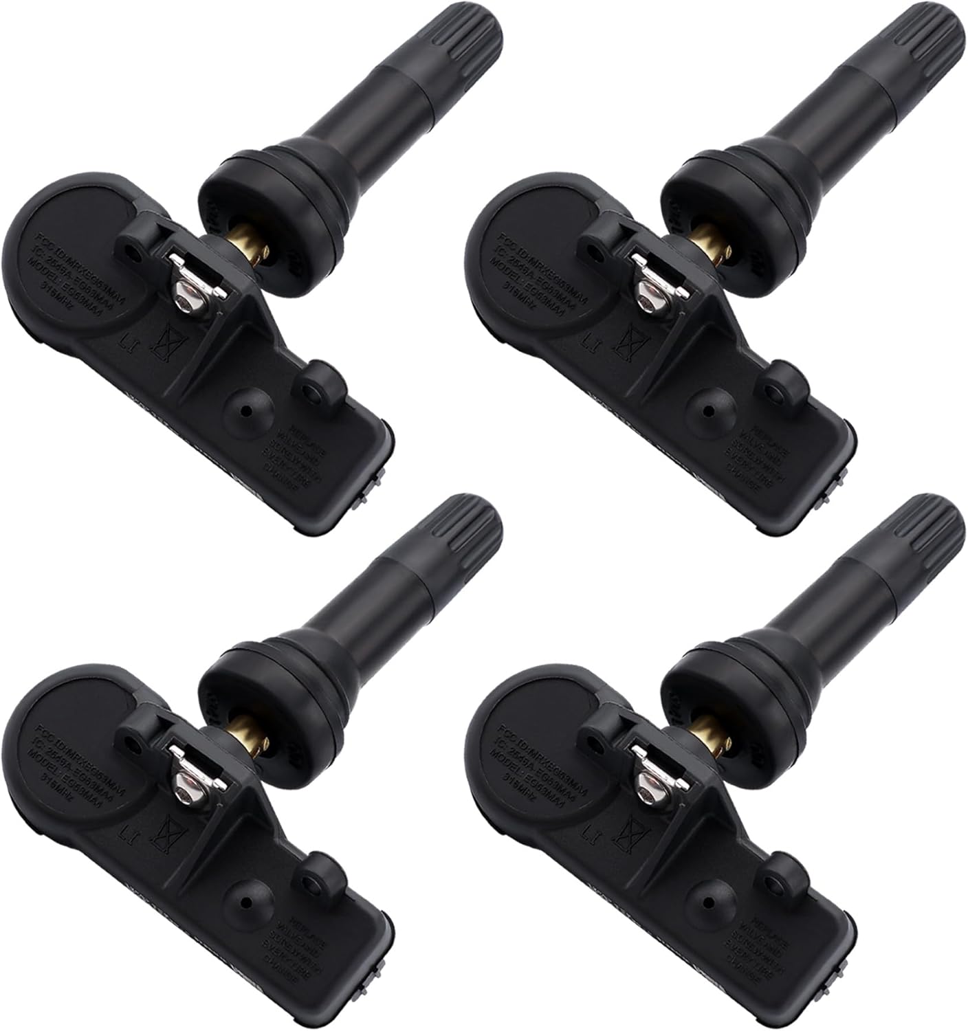 TPMS Tire Pressure Sensors 315MHz TPMS Sensor Fit for Ford 2006-2008 F-150 Fusion Escape Lincoln 2007-2010 MKZ Town Car Replaces # 6F2Z1A189A 6F2A1A176AE 6F2T1A150AE 7L1Z1A189A（4PCS）