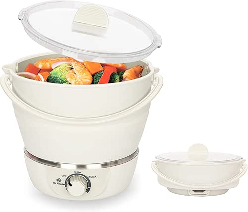 Drizzle Foldable Electric Cooker Travel Hot Pot - Dual Voltage