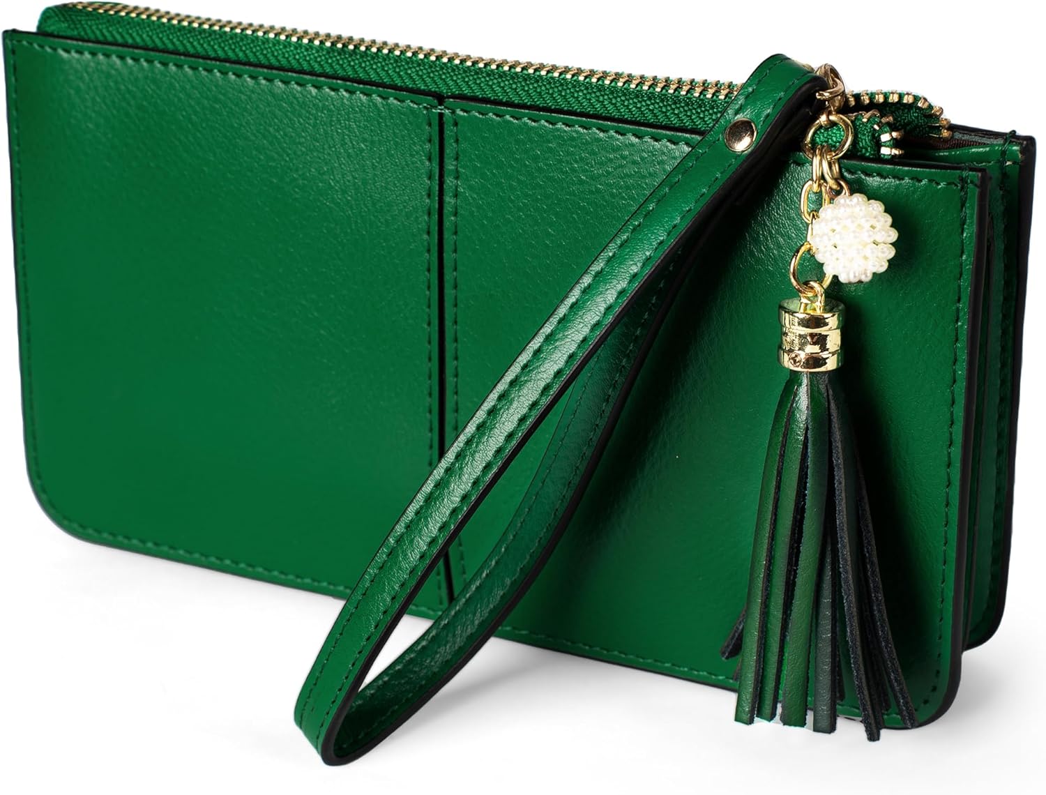 befen Genuine Leather Wristlet Clutch for Women Ultra-Slim Ladies Credit Card Holder Wallet Purses with RFID Protection - Image 9