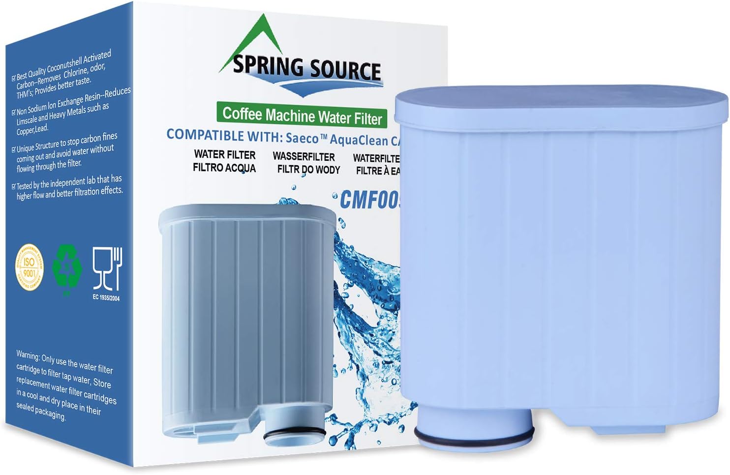 CMF009 Coffee Machine Water Filter Replacement For Philips Saeco AquaClean CA6903