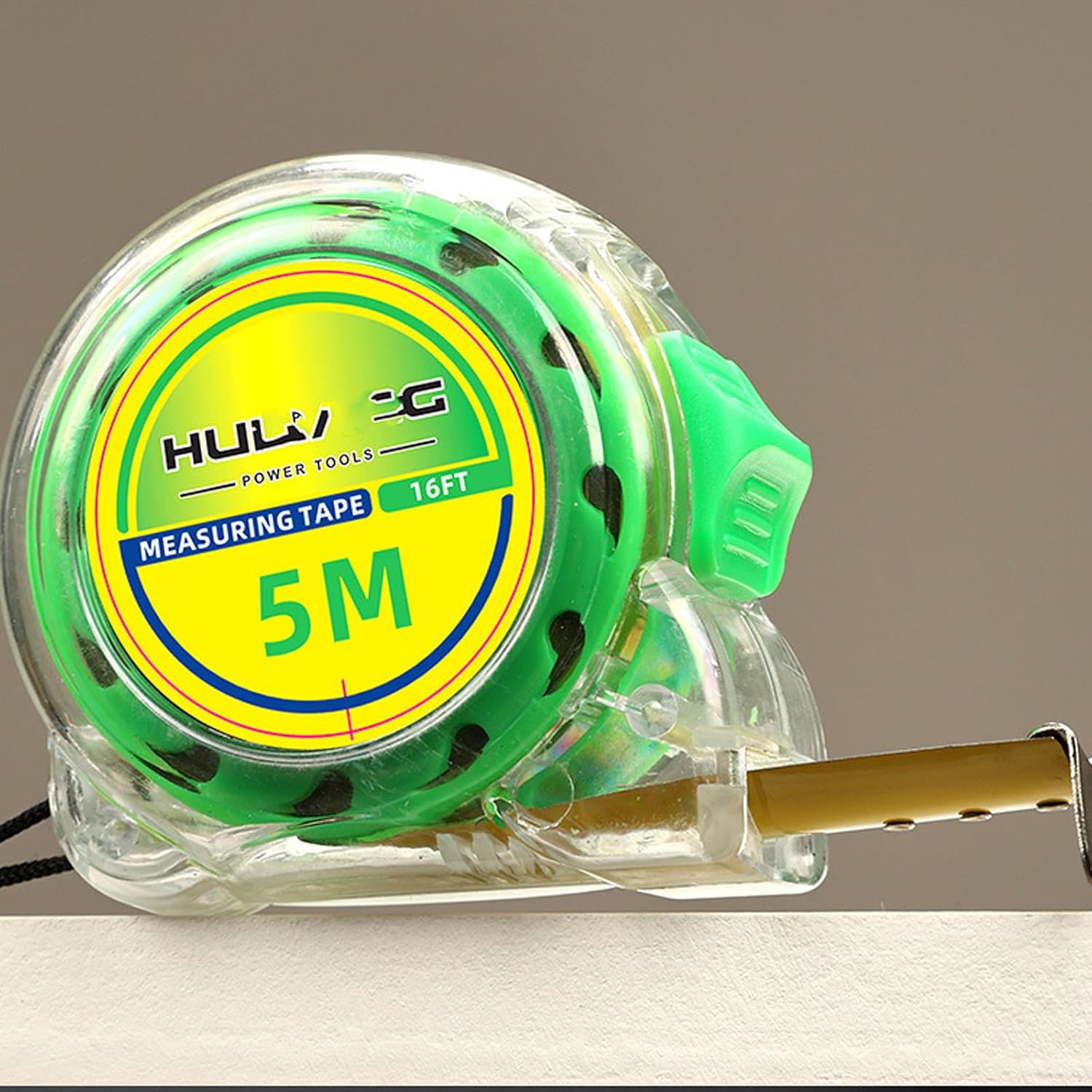 Tape Measure 16 ft,Steel Retractable Tape Measure with Imperial&Metric,Manual-Locking Professional Measurement Tape for Worker,Designer, Decorator, Handicraftsman (16 ft)