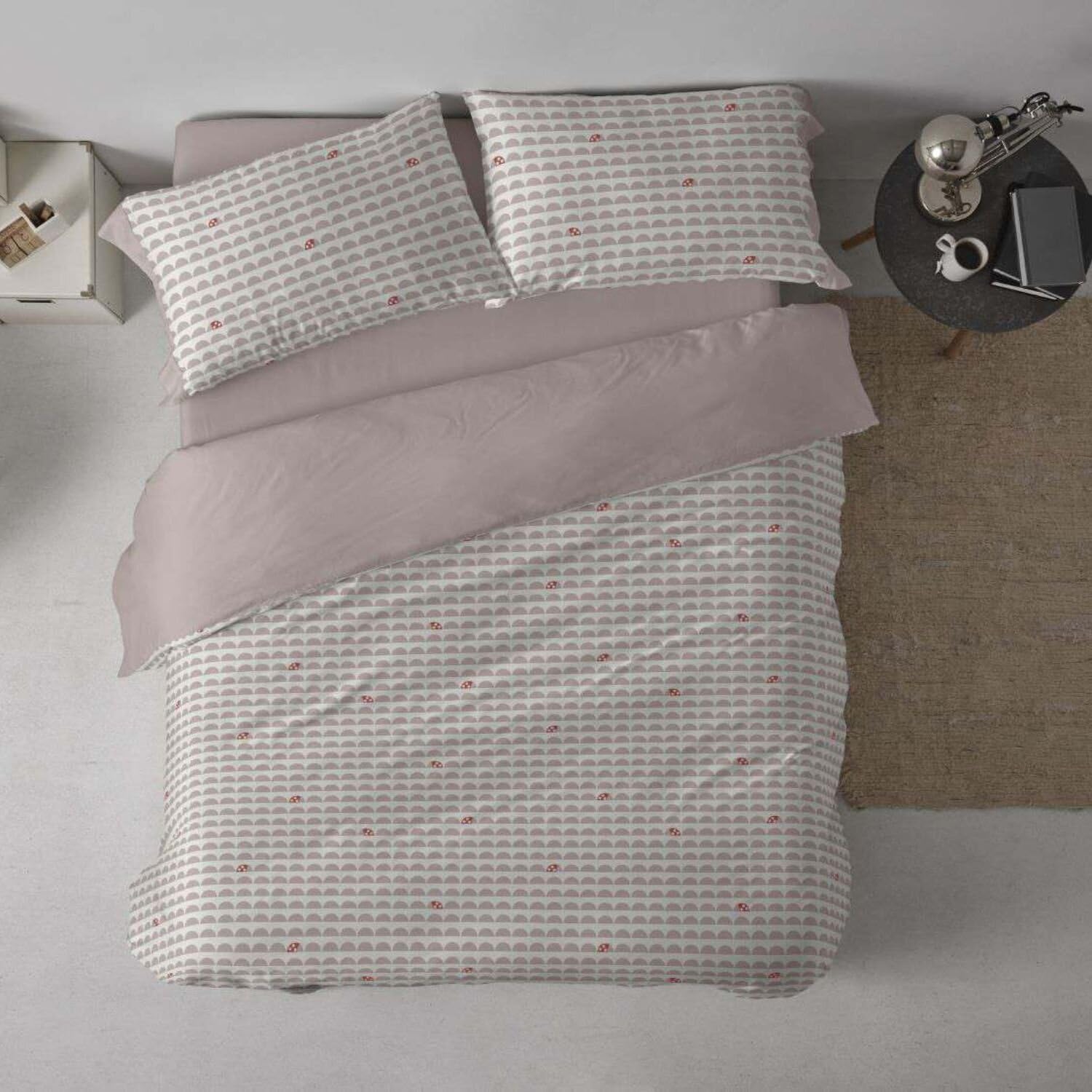 Burrito Blanco | Fundas nórdicas Infantiles | Cama de 105cm. (+Medidas Disponibles) | Diseño 184 | Color Lino (105x190/200cm.)