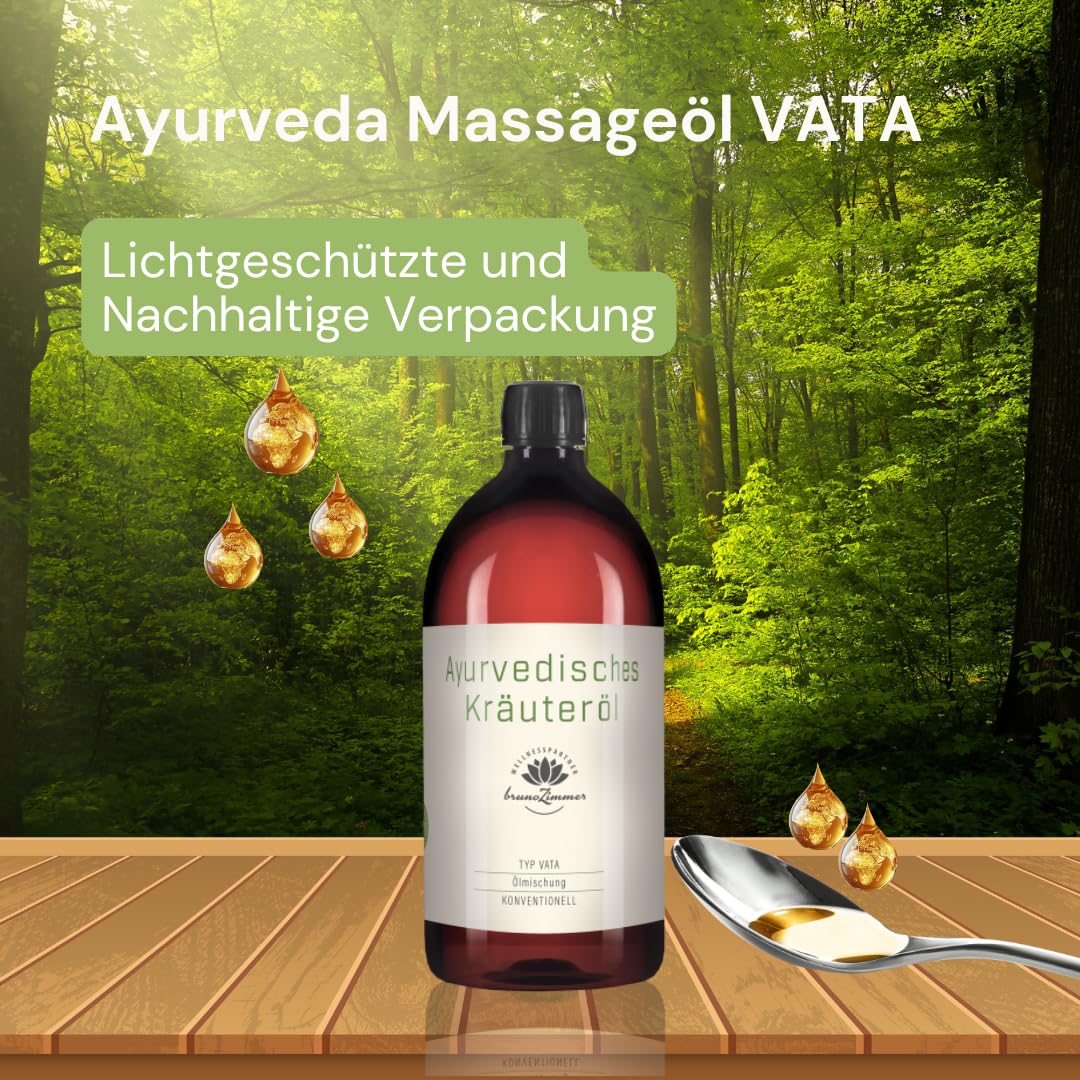 Ayurveda Massageöl Vata - Massageöl und Basisöl (1 Liter)