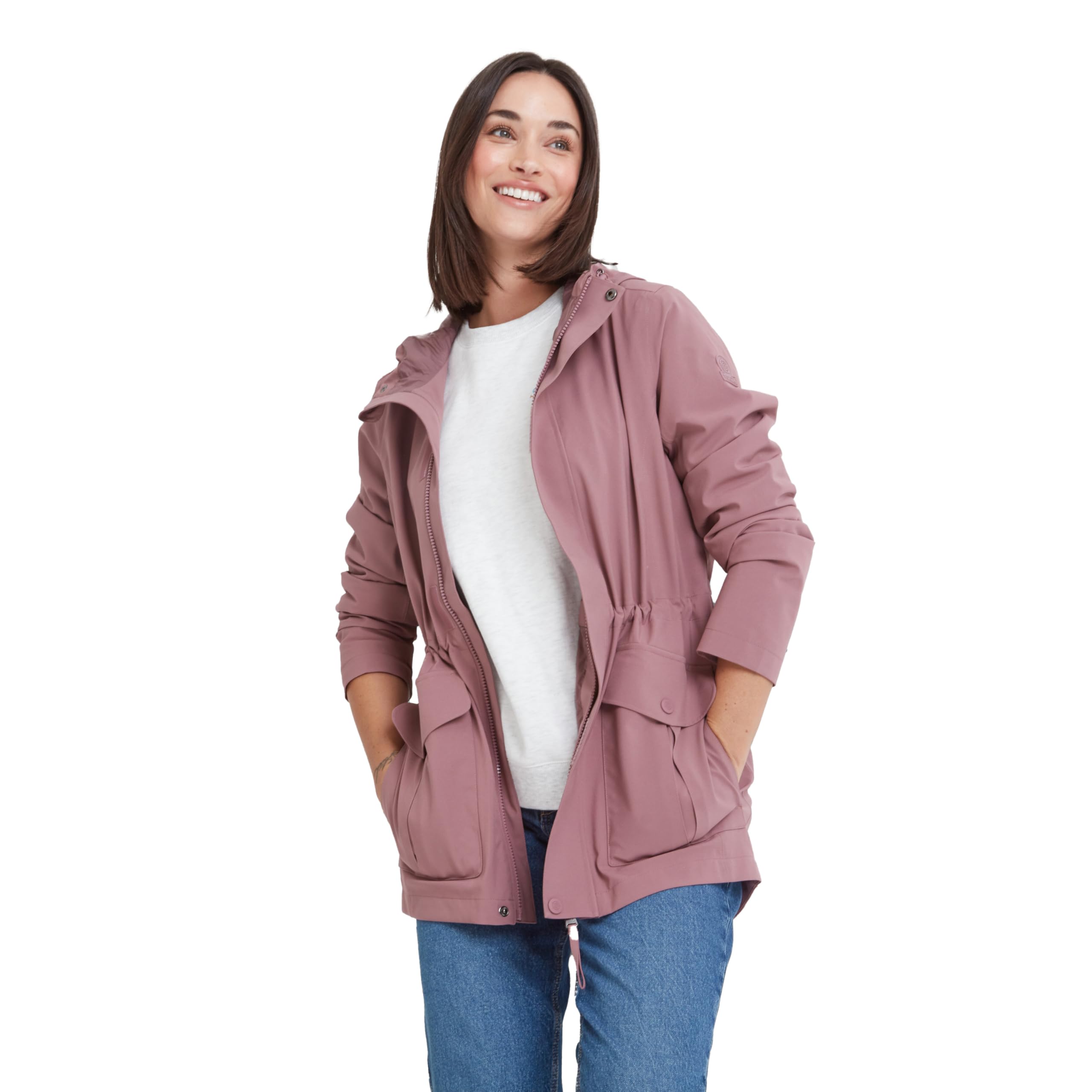Tog24 Women's Mauve Burradon Waterproof Jacket. Waterproof, Windproof And Breathable For Great Performance In The Great Outdoors. Tough Ripstop Fabric And Dwr Coating. Make It Part Of Your Wardrobe.