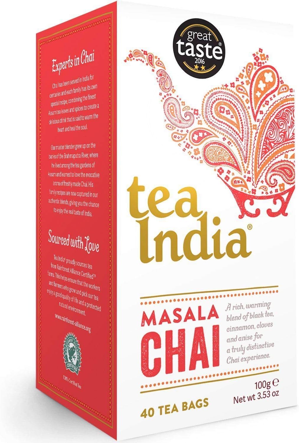 Tea India Masala Chai 40 pudełek | 2 x 40 torebek
