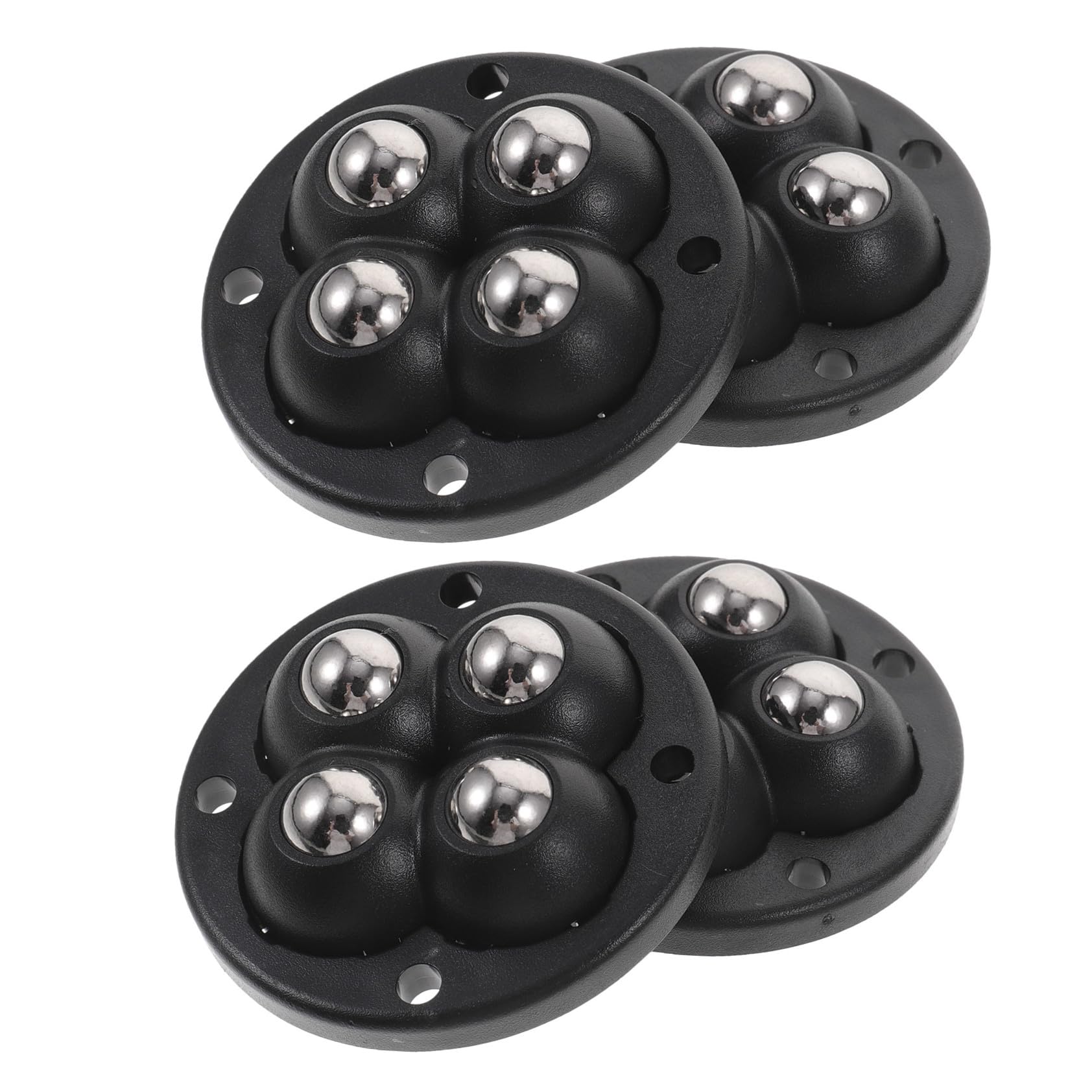 COOPHYA 4Pcs Self Adhesive Swivel Caster Wheels for Storage Bins and Appliances Stick on Mini Castors for Easy Movement Quiet Rollers for Furniture and Trash can Mobility