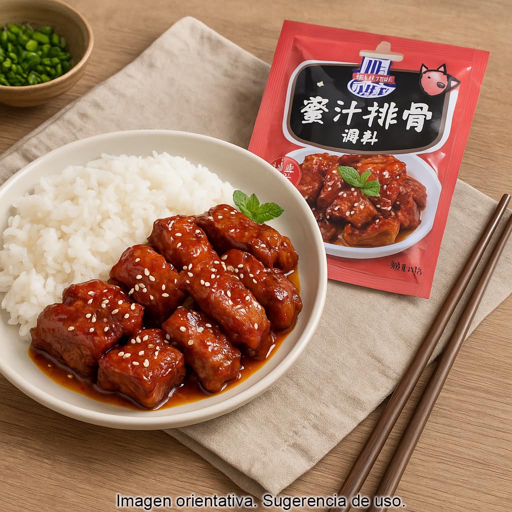 Preparado para Costillas Estilo Chino 40 g en polvo para salsa intensa y brillante fácil y rápida