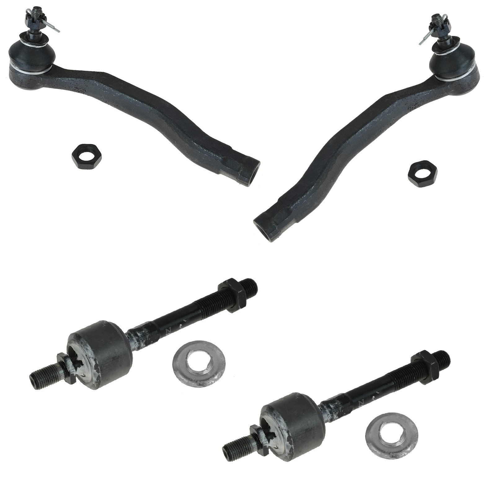 TRQ Front Tie Rod Set Compatible with 1997-1999 Acura CL 1994-1997 Honda Accord 1995-1998 Odyssey 1996-1999 Isuzu Oasis
