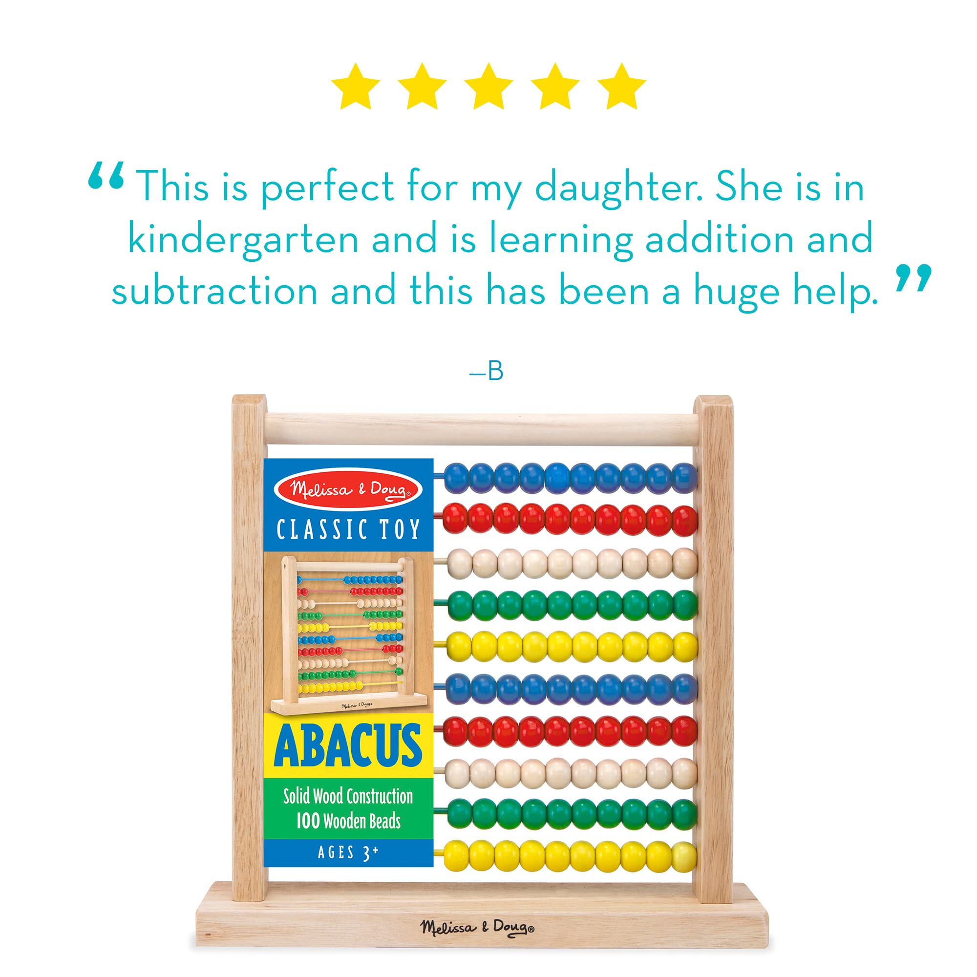 Melissa \u0026 Doug Abacus Classic Wooden 