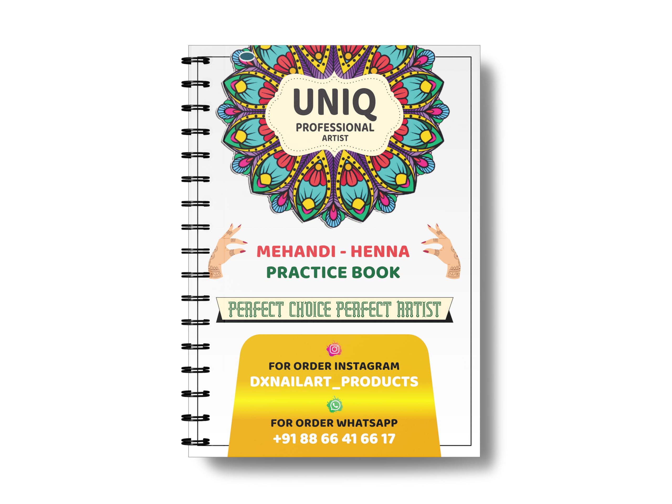 DX NAIL ART Uniq Designer Mastering Mehndi: A Comprehensive Practice Guide For Stunning Henna Designs Sketch Pad (16 Sheets) (B0D14T2CQS) Amazon Price History, Amazon Price Tracker