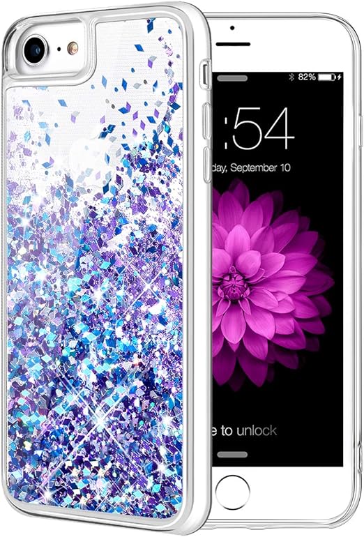 Iphone 8 glitter liquid case Clearance
