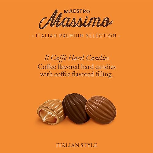 Miniatura 3 de Maestro Massimo IL Caffè Best Coffee Candy Surtido envuelto individualmente con relleno - Macchiato, espresso, capuchino, 2.2 libras (paquete de 1)