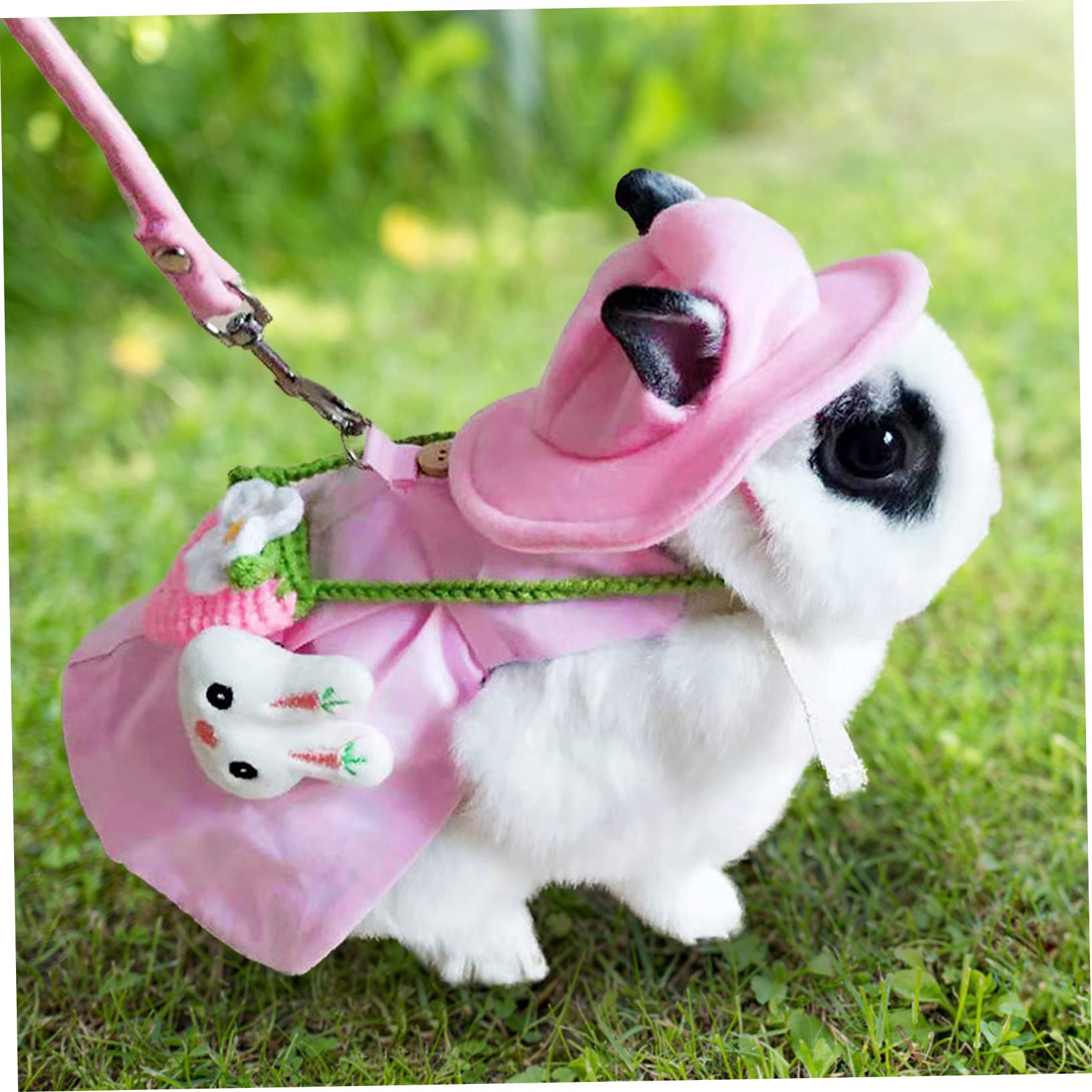 FRCOLOR 3 Pz Vestiti Da Coniglio Per Animali Domestici Furetto Per Furetti Imbracatura Da Coniglio Costume Da Coniglietta Di Cavia Piccolo Peluche Coniglietto Piccoli Animali
