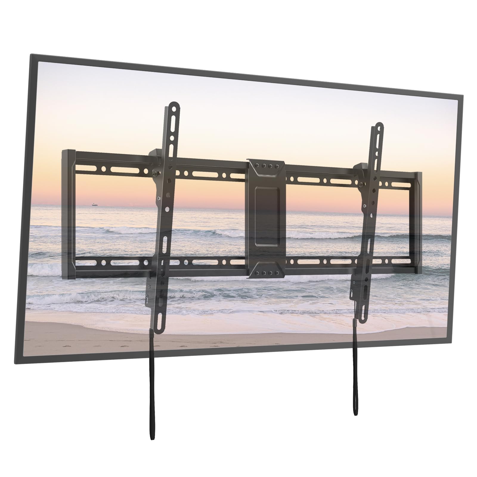 Soporte de Pared Universal para TV Inclinable 43-95 Pulgadas, Soporte Plano para TV hasta 75kg, Compatible con VESA 800x400, para TVs Curvos y Pantallas Planas, Negro