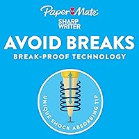 Vista 2 de Paper Mate Portaminas sin parar 0.028 in HB #2 Varios colores de barril de neón 4