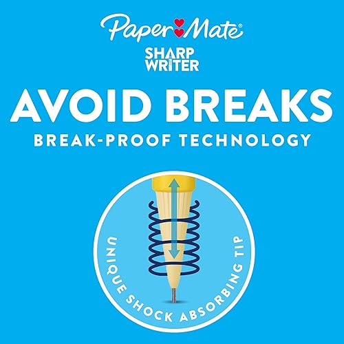 Miniatura 2 de Paper Mate Portaminas sin parar  0.028 in  HB #2  Varios colores de barril de neón  4 unidades