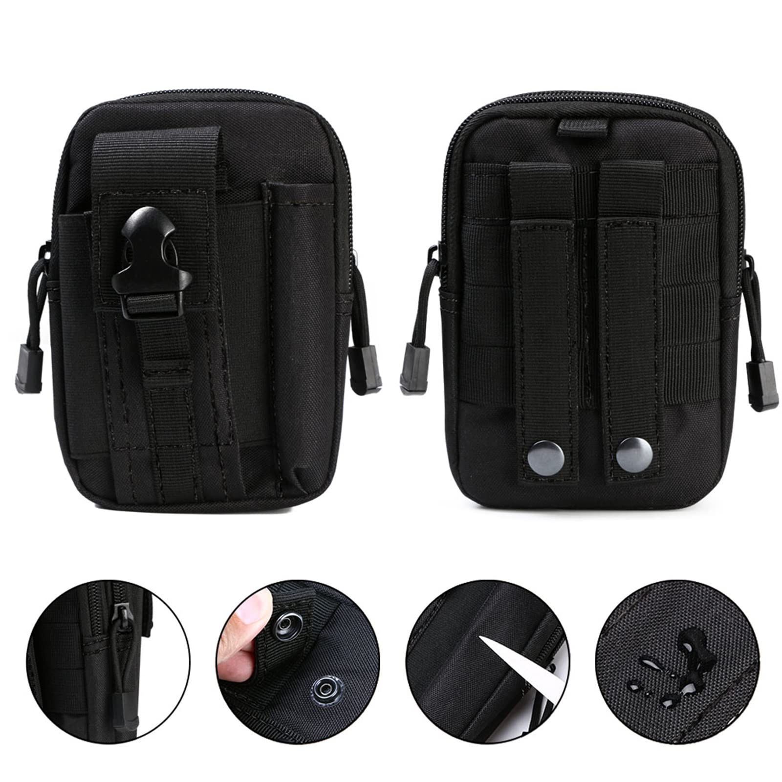 flintronic 1 szt. / 2 szt. Taktyczna torba na talię, torba na pasek taktyczny wojskowy kompaktowy 1000D nylon do małych narzędzi wielofunkcyjny telefon komórkowy na zewnątrz sport piesze wycieczki i